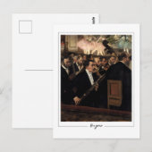 Edgar Degas #12 - Carte postale d'art (Devant / Derrière)