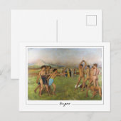 Edgar Degas #139 - Carte postale d'art (Devant / Derrière)