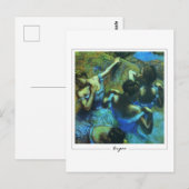 Edgar Degas #61 - Carte postale d'art fin (Devant / Derrière)