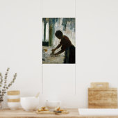 Edgar Degas a Woman Ironing Poster (Keuken)