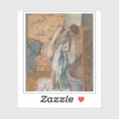 Edgar Degas - Après le bain (Vrouwenassistent) Sticker (Vel)