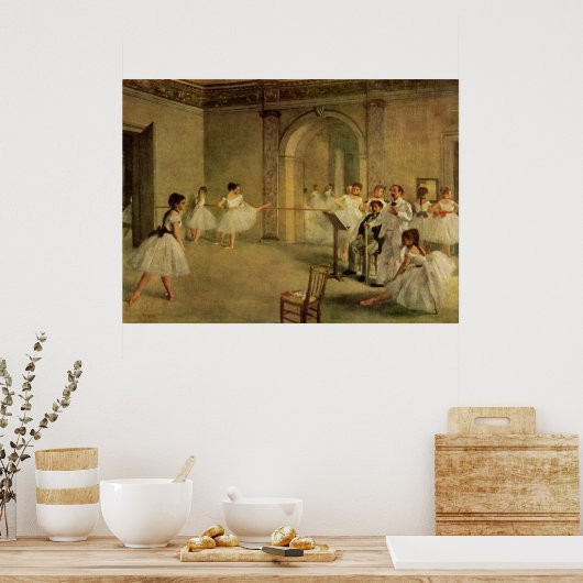 Edgar Degas Ballerinas Canvases, Prints en Posters (Keuken)