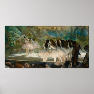 Edgar Degas - Ballet aan de Parijse opera Poster