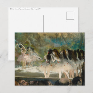 Edgar Degas - Ballet bij de Parijse Opera Briefkaart