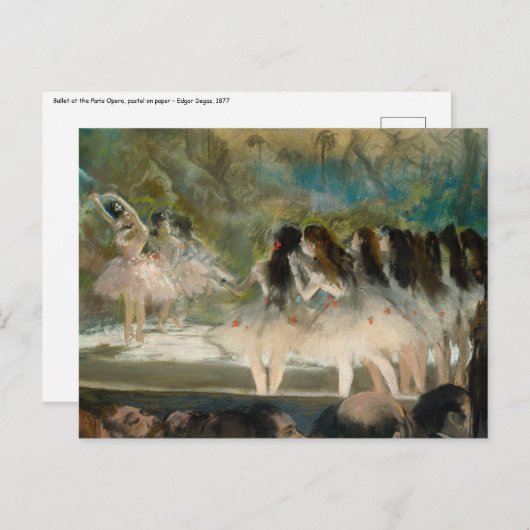 Edgar Degas - Ballet bij de Parijse Opera Briefkaart (Voorkant / Achterkant)
