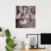Edgar Degas Ballet Lesson Poster (Thuiskantoor)