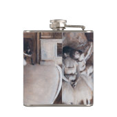 Edgar Degas - Ballet-repetitie over Stage Heupfles (Achterkant)