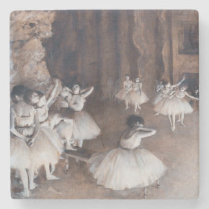 Edgar Degas - Ballet-repetitie over Stage Stenen Onderzetter
