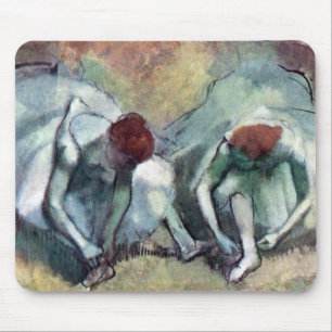 Edgar Degas - Balletdanseressen die schoenen strik Muismat