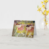 Edgar Degas - Balletdansers Kaart (Gele Bloem)