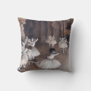 Edgar Degas - Balletrepetitie op het podium Kussen