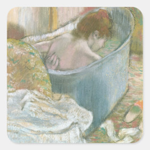 Edgar Degas Bath Vierkante Sticker