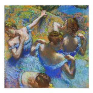 Edgar Degas - Blauwe Danseressen Foto Afdruk