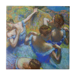 Edgar Degas - Blauwe Danseressen Tegeltje