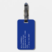 Edgar Degas - Blue Dancers Bagagelabel (Achterkant verticaal)