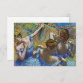 Edgar Degas - Blue Dancers Bedankkaart (Voorkant / Achterkant)