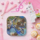 Edgar Degas - Blue Dancers Papieren Bordje (Feest)