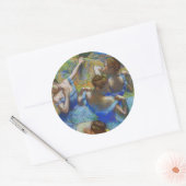 Edgar Degas - Blue Dancers Ronde Sticker (Envelop)