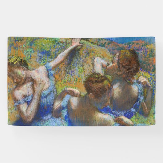Edgar Degas - Blue Dancers Spandoek (Horizontaal)