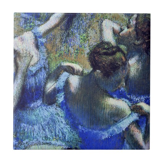 Edgar Degas - Blue Dancers Tegeltje (Voorkant)