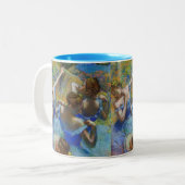 Edgar Degas - Blue Dancers Tweekleurige Koffiemok (Voorkant links)