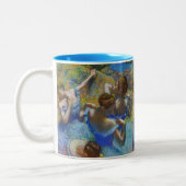 Edgar Degas - Blue Dancers Tweekleurige Koffiemok (Links)