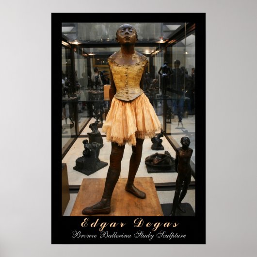 Edgar Degas: Bronze Ballerina Studie Poster (Voorkant)