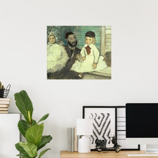 Edgar Degas | Comte Le Pic en zijn Sons Poster (Thuiskantoor)