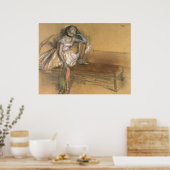 Edgar Degas Coryphee Resting Poster (Keuken)