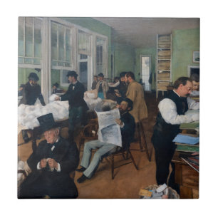 Edgar Degas - Cotton Kantoor in New Orleans Tegeltje