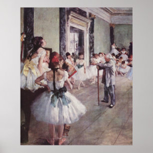 Edgar Degas - Dance Class 1875 oliescanvas dansers Poster