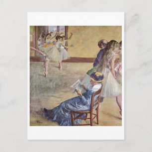 Edgar Degas - Dance Class Madame Cardinaal 1878 ol Briefkaart