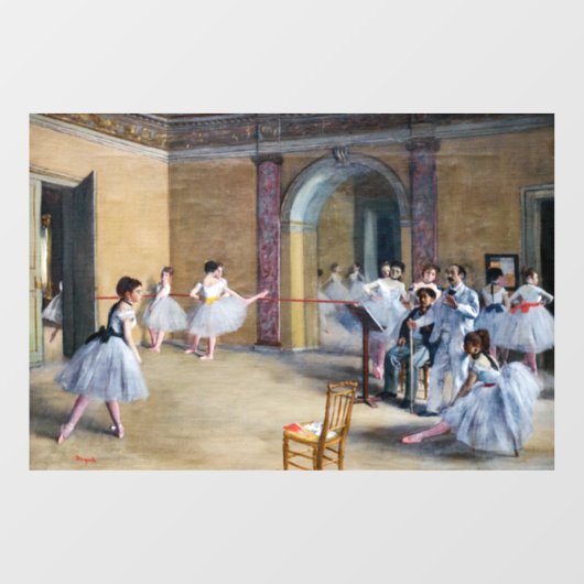 Edgar Degas - Dance Foyer, Opera rue Le Peletier Raamsticker (Vel)