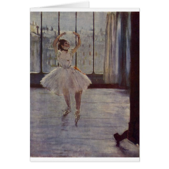 Edgar Degas - Dancer @ Fotograaf 1877-78 olie (Voorkant)
