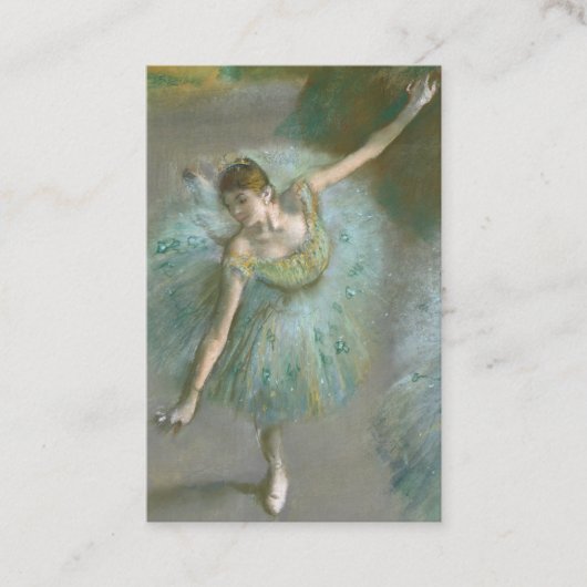 Edgar Degas | Dancer in Groen Visitekaartje (Voorkant)