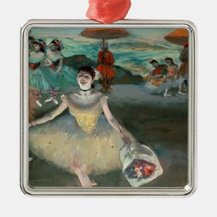 Edgar Degas   Dancer met bouquet, vlokken Metalen Ornament