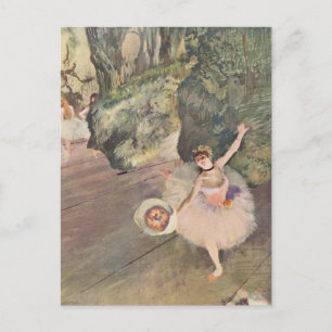 Edgar Degas   Dancer neemt een boot Briefkaart