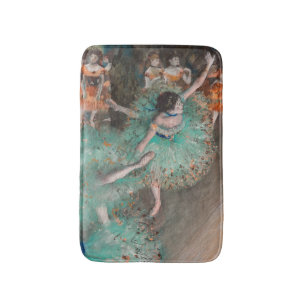Edgar Degas - Dancer zwaaien/danser in groen Badmat