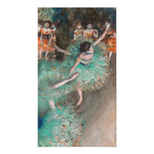 Edgar Degas - Dancer zwaaien/danser in groen Foto Afdruk