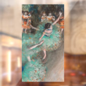 Edgar Degas - Dancer zwaaien/danser in groen Raamsticker (Vel 2)