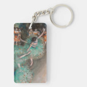 Edgar Degas - Dancer zwaaien/danser in groen Sleutelhanger (achterkant)