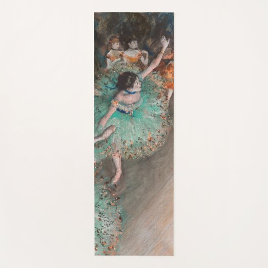 Edgar Degas - Dancer zwaaien/danser in groen Yogamat (Voorkant)