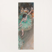Edgar Degas - Dancer zwaaien/danser in groen Yogamat (Achterkant)