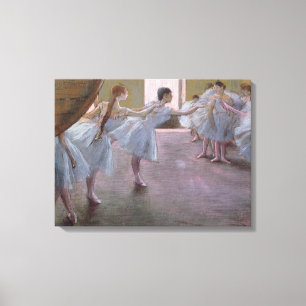 Edgar Degas Dancers bij de repetitie 1875-1877 Canvas Afdruk
