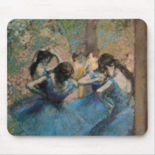 Edgar Degas Dancers in blauw, 1890 Muismat