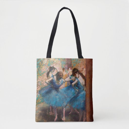 Edgar Degas - Dancers in blauw Draagtas (Voorkant)