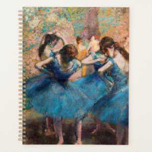 Edgar Degas - Dancers in blauw Planner