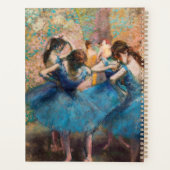 Edgar Degas - Dancers in blauw Planner (Achterkant)
