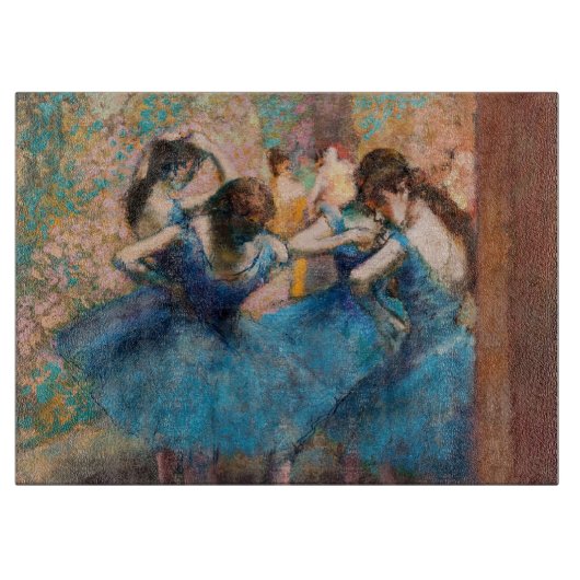 Edgar Degas - Dancers in blauw Snijplank (Voorkant)