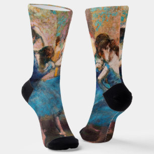 Edgar Degas - Dancers in blauw Sokken